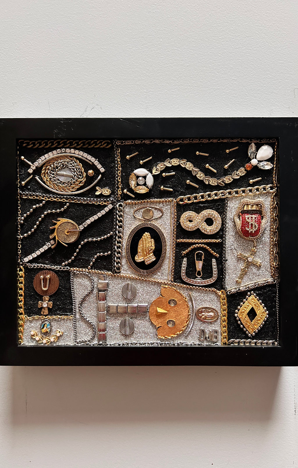 Double Fish - One-of-a-kind Upcycled Jewelry Artwork