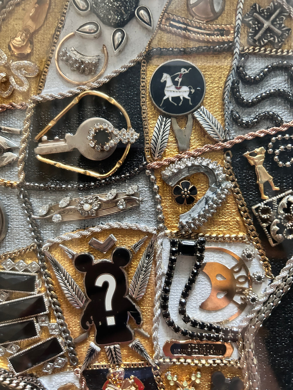 Questionable Intentions- One-of-a-Kind, Up-cycled Jewelry Artwork