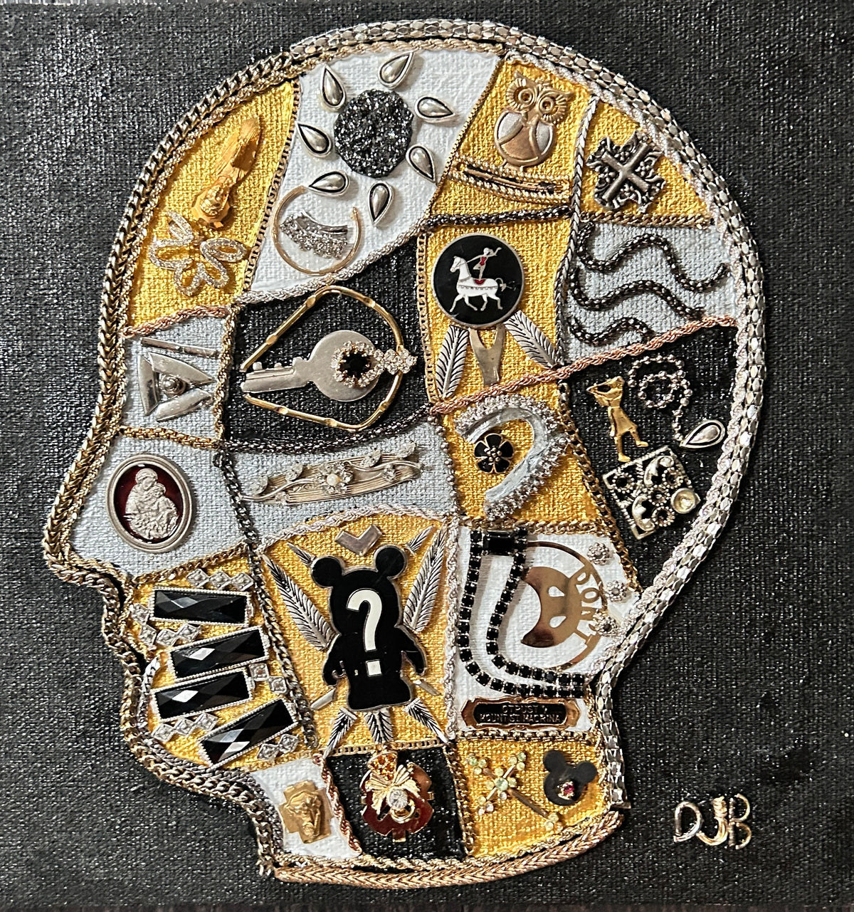 Questionable Intentions- One-of-a-Kind, Up-cycled Jewelry Artwork