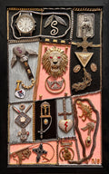 Saint Jude and the Lion - One-of-a-kind Upcycled Jewelry Artwork
